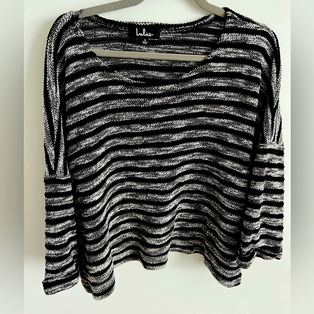 Black and white striped t shirt